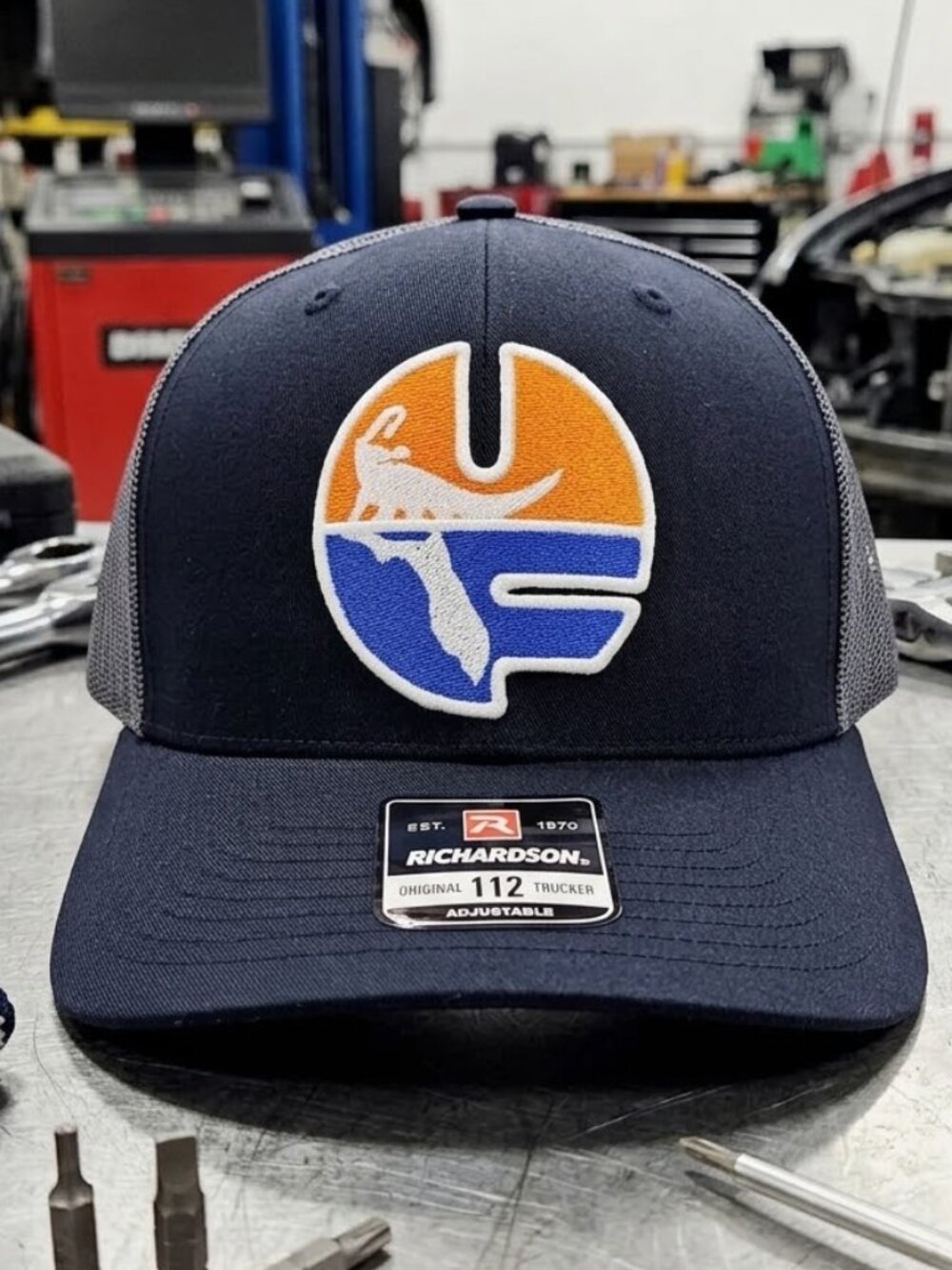Florida Gators Hat Vintage UF Patch Blackout Richardson 112 Snapback Cap US Pell